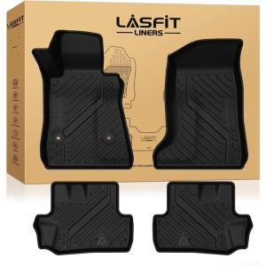 imageLASFIT Floor Mats 20192026 for Chevy SilveradoGMC Sierra 1500 20202026 2500HD 3500HD Only Double CabBench Seat Only Fit with Rear UnderSeat Storage But Not Fit 2nd Row Plastic StorageFit for Chevy Camaro 20162024