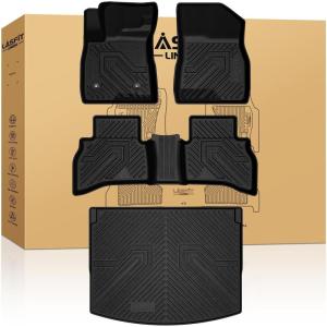 imageLASFIT Floor Mats 20192026 for Chevy SilveradoGMC Sierra 1500 20202026 2500HD 3500HD Only Double CabBench Seat Only Fit with Rear UnderSeat Storage But Not Fit 2nd Row Plastic StorageFit for Chevy Trailblazer 20212026 AWD