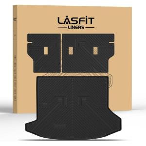 imageLASFIT Floor Mats 20192026 for Chevy SilveradoGMC Sierra 1500 20202026 2500HD 3500HD Only Double CabBench Seat Only Fit with Rear UnderSeat Storage But Not Fit 2nd Row Plastic StorageFit for EquinoxTerrain 20252026