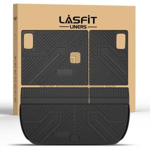 imageLASFIT Floor Mats 20192026 for Chevy SilveradoGMC Sierra 1500 20202026 2500HD 3500HD Only Double CabBench Seat Only Fit with Rear UnderSeat Storage But Not Fit 2nd Row Plastic StorageFit for Traverse 20092017Enclave 20082017