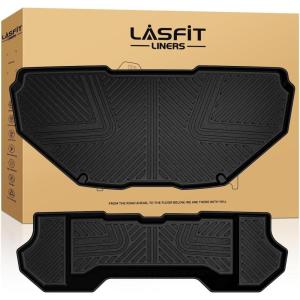 imageLASFIT Floor Mats amp Cargo Liner with Backrest Mat for GMC Acadia 20172023 Only Fit 7 Seats All Weather TPE Custom Fit Floor Mats for Cars 3 Rows Floor Liners Car Mats Full Set Black20222024  For Rivian R1T R1S  Front Trunk Mats