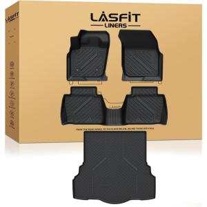 imageLASFIT Floor Mats amp Cargo Liner with Backrest Mat for GMC Acadia 20172023 Only Fit 7 Seats All Weather TPE Custom Fit Floor Mats for Cars 3 Rows Floor Liners Car Mats Full Set Black20132016  For Ford Fusion 1st  2nd Row  Cargo