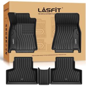 imageLASFIT Floor Mats amp Cargo Liner with Backrest Mat for GMC Acadia 20172023 Only Fit 7 Seats All Weather TPE Custom Fit Floor Mats for Cars 3 Rows Floor Liners Car Mats Full Set Black20202026  for Mercedes Benz GLB  1st  2nd Row