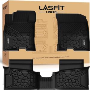 imageLASFIT Floor Mats for 2025 2026 Ford Expedition 7 Seats Standard Not Fit 8 Seats and Not Fit MaxAll Weather Protection TPE Easy Clean Floor Liners3Row4PCS Black6 Maverick Hybrid 2226  2Rows