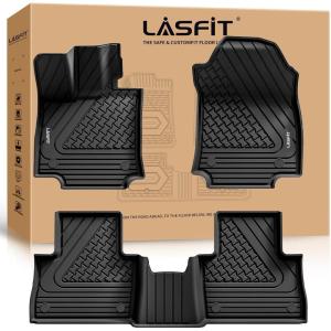 imageLASFIT Floor Mats for Toyota Grand Highlander 2026 2025 2024 Fits Without or with subwoofer Include Hybrid All Weather TPE Custom Fit Rear Trunk Mat for Grand Highlander Accessories20222025For Lexus NXFloor Mats