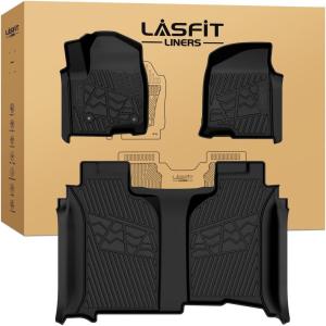 imageLASFIT Floor Mats for Toyota Grand Highlander 2026 2025 2024 Fits Without or with subwoofer Include Hybrid All Weather TPE Custom Fit Rear Trunk Mat for Grand Highlander Accessories20192026 BucketDouble CabWithout Storage Box