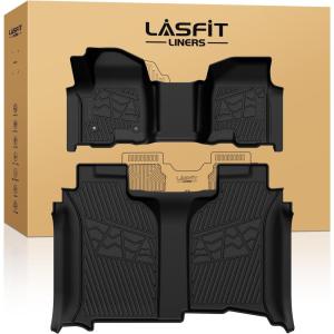 imageLASFIT Floor Mats for Toyota Grand Highlander 2026 2025 2024 Fits Without or with subwoofer Include Hybrid All Weather TPE Custom Fit Rear Trunk Mat for Grand Highlander AccessoriesCrew CabBench SeatWithout Rear Storage Box