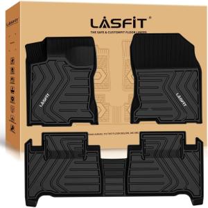 imageLASFIT Floor Mats for Toyota Grand Highlander 2026 2025 2024 Fits Without or with subwoofer Include Hybrid All Weather TPE Custom Fit Rear Trunk Mat for Grand Highlander Accessories20152021For Lexus NXFloor Mats