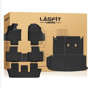 imageLASFIT Floor Mats for Toyota Grand Highlander 2026 2025 2024 Fits Without or with subwoofer Include Hybrid All Weather TPE Custom Fit Rear Trunk Mat for Grand Highlander Accessories20242026For Toyota Grand HiglanderFull Sets