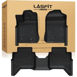 imageLASFIT Floor MatsampCargo Backrest Mat for Ford Edge 20152024Costom Fit All Weather Protection TPE Easy Clean Floor Liners Keep Your Car Trunk Clean and Tidy1pcs7 Ranger 2425  2Rows