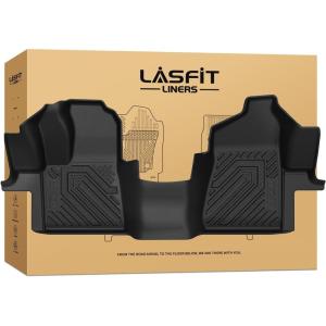 imageLASFIT Floor MatsampCargo Backrest Mat for Ford Edge 20152024Costom Fit All Weather Protection TPE Easy Clean Floor Liners Keep Your Car Trunk Clean and Tidy1pcs9 Transit 1521  1st Row Vinyl Floor Only