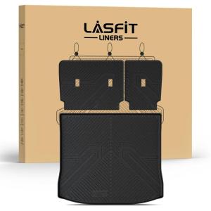 imageLASFIT Floor MatsampCargo Backrest Mat for Ford Edge 20152024Costom Fit All Weather Protection TPE Easy Clean Floor Liners Keep Your Car Trunk Clean and Tidy1pcs10 Edge 1524  CargoSeatback