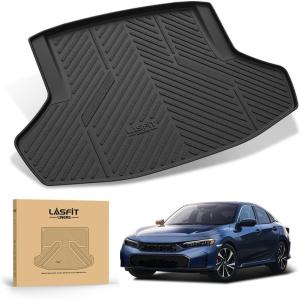 imageLASFIT Rear Seat Back Protector for Honda HRV 20232026All Weather TPE Pet Friendly Custom Fit HRV Second Row Back Seat Cover Backseat Mat Liner1For Honda Civic  20222026  Trunk Mat