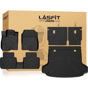 imageLASFIT Rear Seat Back Protector for Honda HRV 20232026All Weather TPE Pet Friendly Custom Fit HRV Second Row Back Seat Cover Backseat Mat Liner6For Honda HRV  20232026  Full Set