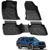 imageLASFIT Floor Mats for Subaru Forester 2026 2025 Only Hybrid All Weather TPE Custom Fit Floor Liners Easy Clean 1st amp 2nd Row Mats for Forester Hybrid 2025 2026 Car Accessories BlackFor Outback  2026  Floor Mats