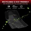 imageLASFIT Floor Mats for Subaru Forester 2026 2025 Only Hybrid All Weather TPE Custom Fit Floor Liners Easy Clean 1st amp 2nd Row Mats for Forester Hybrid 2025 2026 Car Accessories BlackFor Forester  20252026  Hybrid  Floor Mats