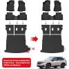 imageLASFIT Full Set Floor Mats for Subaru Outback 2026 All Weather TPE Custom Fit Floor Liners 1st amp 2nd Row amp Seat Back Mat amp Cargo Mat for Outback 2026Black4For Subaru Forester  20252026  Hybrid