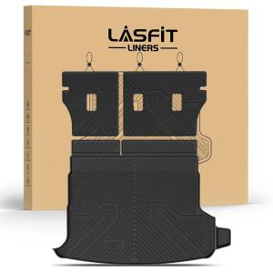 imageLASFIT Floor Mats for Subaru Forester 2026 2025 Only Hybrid All Weather TPE Custom Fit Floor Liners Easy Clean 1st amp 2nd Row Mats for Forester Hybrid 2025 2026 Car Accessories BlackFor Forester 20252026  Hybrid  Cargo Mat