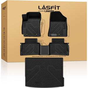 imageLASFIT Full Set Floor Mats for Subaru Outback 2026 All Weather TPE Custom Fit Floor Liners 1st amp 2nd Row amp Seat Back Mat amp Cargo Mat for Outback 2026Black2For Hyundai Kona  20242026  Gas
