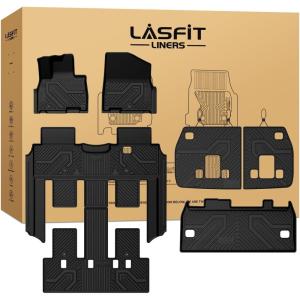 imageLASFIT Full Set Floor Mats for Subaru Outback 2026 All Weather TPE Custom Fit Floor Liners 1st amp 2nd Row amp Seat Back Mat amp Cargo Mat for Outback 2026Black3For Kia Carnival Gas  20222026  7 Seats