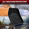 image:imageLASFIT Floor Mats amp Cargo Liner with Backrest Mat for Chevy Traverse 20242026 Only 8 Seats amp GMC Acadia 20242026 Only 8 Seats All Weather TPE Custom Fit Car Floor Liners Full Seat BlackFloor Mats for Chevy Blazer EV 20242026