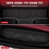 image:imageLASFIT Floor Mats amp Cargo Liner with Backrest Mat for Chevy Traverse 20242026 Only 8 Seats amp GMC Acadia 20242026 Only 8 Seats All Weather TPE Custom Fit Car Floor Liners Full Seat BlackFloor Mats for TahoeYukonEscalade 20152020