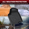 image:imageLASFIT Floor Mats amp Cargo Liner with Backrest Mat for Chevy Traverse 20242026 Only 8 Seats amp GMC Acadia 20242026 Only 8 Seats All Weather TPE Custom Fit Car Floor Liners Full Seat BlackCrew CabBucket Without UnderSeat Storage Box