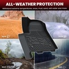 image:imageLASFIT Floor Mats amp Cargo Liner with Backrest Mat for Chevy Traverse 20242026 Only 8 Seats amp GMC Acadia 20242026 Only 8 Seats All Weather TPE Custom Fit Car Floor Liners Full Seat BlackFloor Mats for Chevy Silverado EV RST 20242025