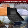 image:imageLASFIT Floor Mats amp Cargo Liner with Backrest Mat for Chevy Traverse 20242026 Only 8 Seats amp GMC Acadia 20242026 Only 8 Seats All Weather TPE Custom Fit Car Floor Liners Full Seat BlackFloor Mats for TraverseAcadia 8 Seats 20242026