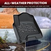 image:imageLASFIT Floor Mats amp Cargo Liner with Backrest Mat for Chevy Traverse 20242026 Only 8 Seats amp GMC Acadia 20242026 Only 8 Seats All Weather TPE Custom Fit Car Floor Liners Full Seat Black1500 2500HD 3500HD Crew CabBucket Seat 20142018