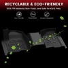 image:imageLASFIT Floor Mats amp Cargo Liner with Backrest Mat for Chevy Traverse 20242026 Only 8 Seats amp GMC Acadia 20242026 Only 8 Seats All Weather TPE Custom Fit Car Floor Liners Full Seat BlackDouble CabBench With UnderSeat Storage Box