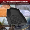 image:imageLASFIT Floor Mats amp Cargo Liner with Backrest Mat for Chevy Traverse 20242026 Only 8 Seats amp GMC Acadia 20242026 Only 8 Seats All Weather TPE Custom Fit Car Floor Liners Full Seat BlackFloor Mats for YukonTahoeEscalade 20212026