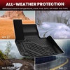 image:imageLASFIT Floor Mats for Chevy SilveradoGMC Sierra Extended Cab 1500 25002500HD 19992007 3500HD 200120072007 Fit Classic Body Only All Weather TPE Custom Fit Floor Mats for Cars 1st amp 2nd Row2 X3 20182024  Full Set with Backrest Mats