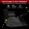 image:imageLASFIT Floor Mats for Chevy SilveradoGMC Sierra Extended Cab 1500 25002500HD 19992007 3500HD 200120072007 Fit Classic Body Only All Weather TPE Custom Fit Floor Mats for Cars 1st amp 2nd Row2 X3 20182024  Full Set with Backrest Mats