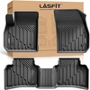 image:imageLASFIT Floor Mats amp Cargo Liner with Backrest Mat for Chevy Traverse 20242026 Only 8 Seats amp GMC Acadia 20242026 Only 8 Seats All Weather TPE Custom Fit Car Floor Liners Full Seat BlackFor Cadillac XT4