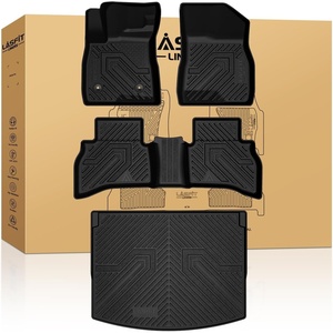 image:imageLASFIT Floor Mats amp Cargo Liner with Backrest Mat for Chevy Traverse 20242026 Only 8 Seats amp GMC Acadia 20242026 Only 8 Seats All Weather TPE Custom Fit Car Floor Liners Full Seat BlackFor Trailblazer 20212026 AWDUpper Deck Position