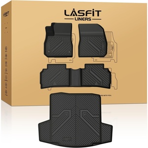 image:imageLASFIT Floor Mats amp Cargo Liner with Backrest Mat for Chevy Traverse 20242026 Only 8 Seats amp GMC Acadia 20242026 Only 8 Seats All Weather TPE Custom Fit Car Floor Liners Full Seat BlackFloor Mats for Chevy Malibu 20162025