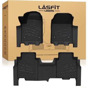 image:imageLASFIT Floor Mats amp Cargo Liner with Backrest Mat for Chevy Traverse 20242026 Only 8 Seats amp GMC Acadia 20242026 Only 8 Seats All Weather TPE Custom Fit Car Floor Liners Full Seat BlackFloor Mats for Chevy Silverado EV RST 20242025