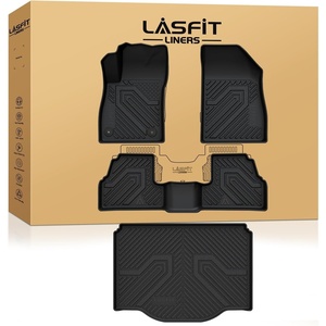 image:imageLASFIT Floor Mats amp Cargo Liner with Backrest Mat for Chevy Traverse 20242026 Only 8 Seats amp GMC Acadia 20242026 Only 8 Seats All Weather TPE Custom Fit Car Floor Liners Full Seat BlackFloor Mats for Chevy TraxBuick Encore 20142022
