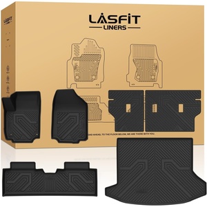 image:imageLASFIT Floor Mats amp Cargo Liner with Backrest Mat for Chevy Traverse 20242026 Only 8 Seats amp GMC Acadia 20242026 Only 8 Seats All Weather TPE Custom Fit Car Floor Liners Full Seat BlackMats for Chevy EquinoxGMC Terrain 20252026