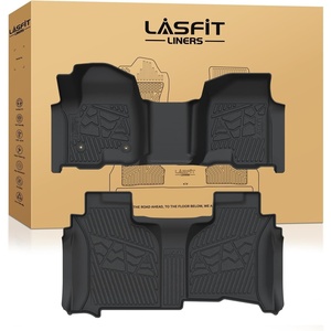 image:imageLASFIT Floor Mats amp Cargo Liner with Backrest Mat for Chevy Traverse 20242026 Only 8 Seats amp GMC Acadia 20242026 Only 8 Seats All Weather TPE Custom Fit Car Floor Liners Full Seat Black20192026 BenchDouble CabWithout Storage Box