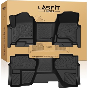image:imageLASFIT Floor Mats amp Cargo Liner with Backrest Mat for Chevy Traverse 20242026 Only 8 Seats amp GMC Acadia 20242026 Only 8 Seats All Weather TPE Custom Fit Car Floor Liners Full Seat BlackDouble CabBench Seat 15002500HD3500HD 20142018