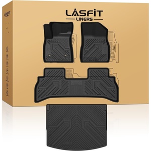 image:imageLASFIT Floor Mats amp Cargo Liner with Backrest Mat for Chevy Traverse 20242026 Only 8 Seats amp GMC Acadia 20242026 Only 8 Seats All Weather TPE Custom Fit Car Floor Liners Full Seat BlackFloor Mats for Chevrolet Trailblazer FWD 20212026