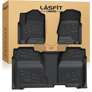 image:imageLASFIT Floor Mats amp Cargo Liner with Backrest Mat for Chevy Traverse 20242026 Only 8 Seats amp GMC Acadia 20242026 Only 8 Seats All Weather TPE Custom Fit Car Floor Liners Full Seat Black1500 2500HD 3500HD Crew CabBucket Seat 20142018