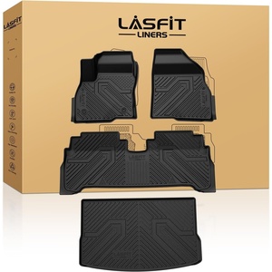 image:imageLASFIT Floor Mats amp Cargo Liner with Backrest Mat for Chevy Traverse 20242026 Only 8 Seats amp GMC Acadia 20242026 Only 8 Seats All Weather TPE Custom Fit Car Floor Liners Full Seat BlackFit for Chevy Bolt EV 2027Bolt EUV 20222023