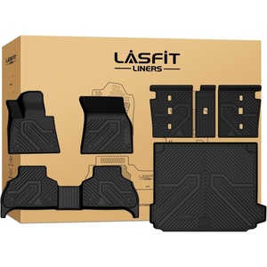 image:imageLASFIT Floor Mats for Chevy SilveradoGMC Sierra Extended Cab 1500 25002500HD 19992007 3500HD 200120072007 Fit Classic Body Only All Weather TPE Custom Fit Floor Mats for Cars 1st amp 2nd Row3 X5 20192025 2026  Full Set with Backrest Mats