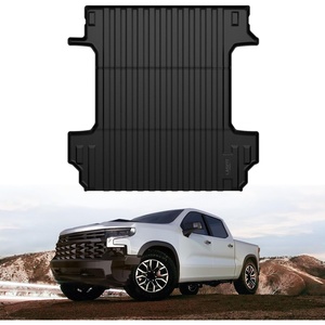 image:imageLASFIT Truck Bed Mat for Chevrolet Chevy Silverado EVGMC Sierra EV 20242026 59FT Only Fit with MultiFlex Midgate Not Fit Without MultiFlex Midgate All Weather TPE Custom Fit Bed Liner2 For SilveradoSierra 1500  20192026  58FT