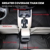 image:imageLASFIT Rear Seat Back Protector for Honda CRV 20122016 All Weather TPE Pet Friendly Custom Fit CRV Second Row Back Seat Cover Backseat Mat Liner Accessories Black6For Honda HRV  20232027  Full Set