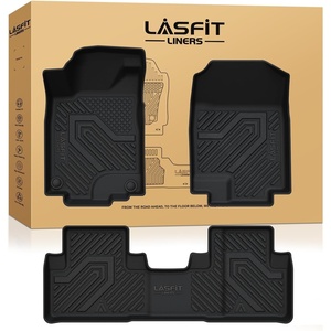 image:imageLASFIT Rear Seat Back Protector for Honda CRV 20122016 All Weather TPE Pet Friendly Custom Fit CRV Second Row Back Seat Cover Backseat Mat Liner Accessories Black2For Honda CRV  20122016  1st  2nd Row