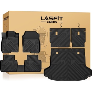 image:imageLASFIT Rear Seat Back Protector for Honda CRV 20122016 All Weather TPE Pet Friendly Custom Fit CRV Second Row Back Seat Cover Backseat Mat Liner Accessories Black6For Honda HRV  20232027  Full Set